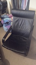 2x Leather IKEA POANG