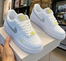 MENS WOMEN AF1 LEATHER SNEAKERS CASUAL TRAINERS WALKING RUNNING SPORTS-GYM-SHOES