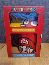 Super Mario Mug Gift Set With Coaster And Keyring Brand New In Box