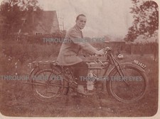 Original photograph Douglas Vintage motorcycle  c 1920's