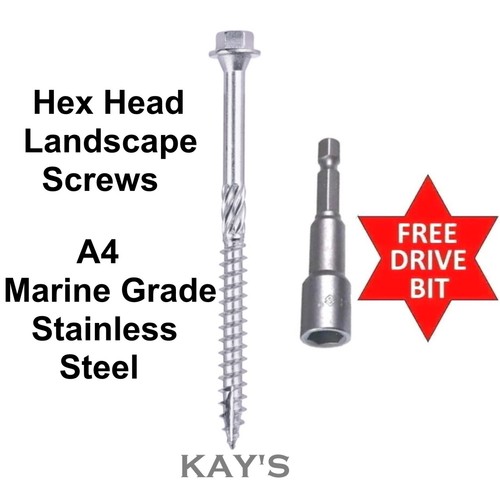 Hexagon head landscape screws - hexagon,
