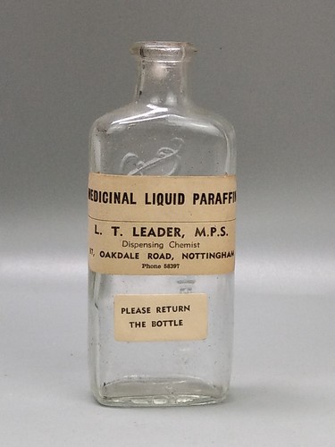 Vintage pharmacy bottle label