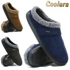 MENS COOLERS SLIPPERS FLEECE
