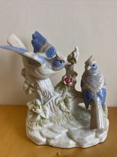 Dove Ornament Porcelain ceramic Dove Ornament, 2 Doves 6" x 6" inch gift wedding