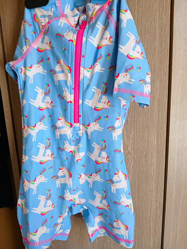 Girls sun suit unicorn - uv,