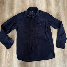 Uniqlo Men’s Oversized Navy Corduroy Shirt Size Large Excellent Condition
