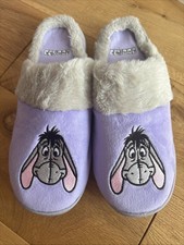 Disney Eeyore Purple Slippers UK Size 6-7, EU 39/40