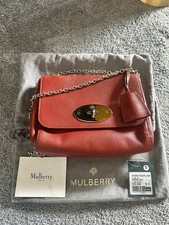 Mulberry Small Lily In Rust Printed goat Leather With Silver Hardware