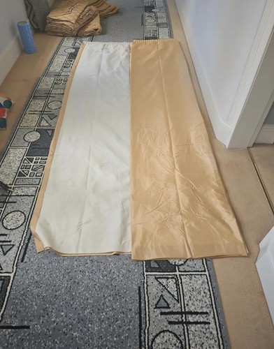 Cream gold coloured - coloured, lined