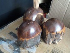 SALT & PEPPER SET with toothpick holder unusual wooden hand made from abroad