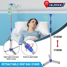 Adjustable IV Pole Stainless