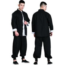 Mens Traditional Chinese Tang Suit Coat Bruce Lee Martial Arts Wing Chun Uniform