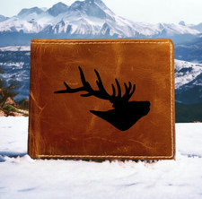 Elk Leather Wallet Bifold