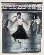 Northern Soul; "The Girl at the Casino" an original water colour painting