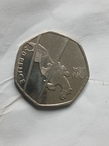 50p coin olympic - , equestrian