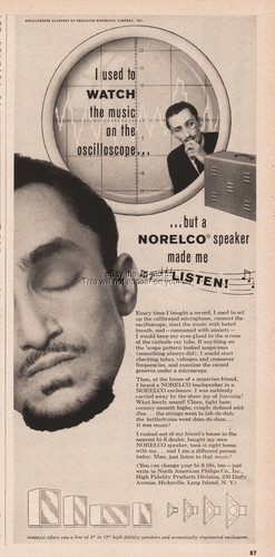 1958 norelco stereo - norelco, speakers
