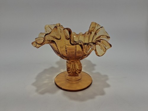 Vintage fenton amber glass - amber,