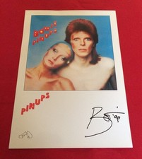 David Bowie HMV Art Print Pin Ups Official 1990 V. Rare Printed Signature