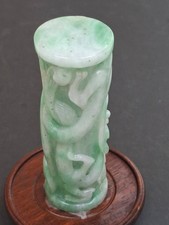 Carved jade stick