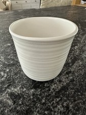 The white Company White Ribbed Vase
