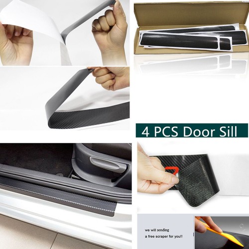 4pc car door scuff - uk, 3d