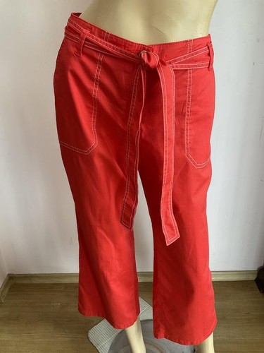 Women brax trousers red cotton - trousers,