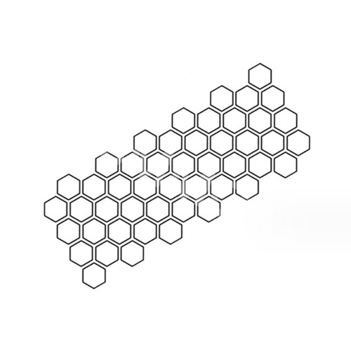 Car side stickers - car, honeycomb