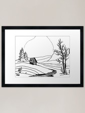 Bob Ross Coloring Sketch Old