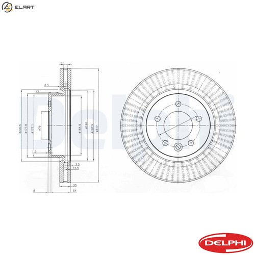 Brake disc bg9006c for land - brake,
