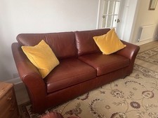 M&S Leather Sofa & Chair