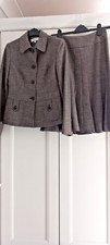 Next skirt suit beige brown mocha ladies size 8 very flattering