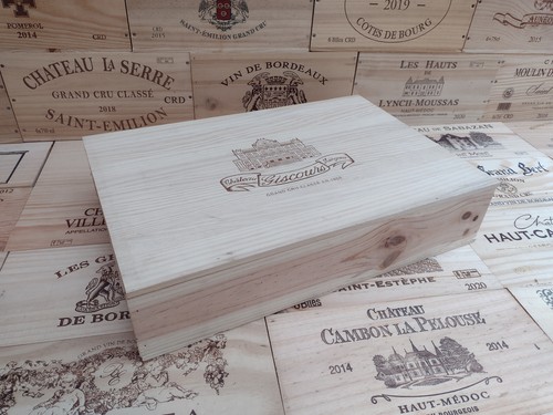 Wooden wine box crate - wooden,