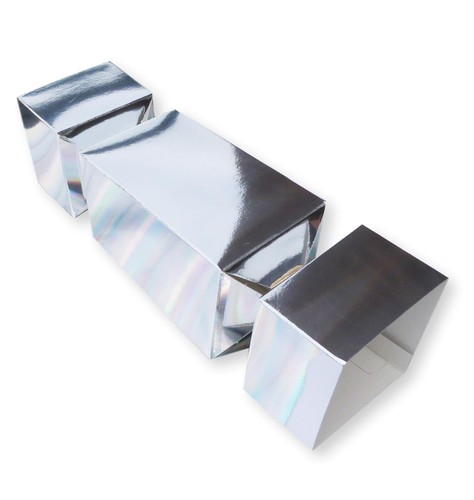Large silver crackers - silver, crackers,