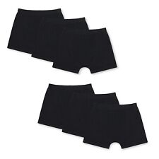 Boys Boxer Shorts 6 Pack Black