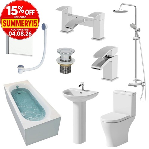 Bathroom suite 1700mm single - 1700mm,