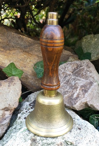 Medium brass wood handle - medium,