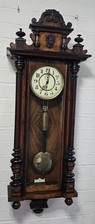 Walnut Single Vienna regulator wall Clock 