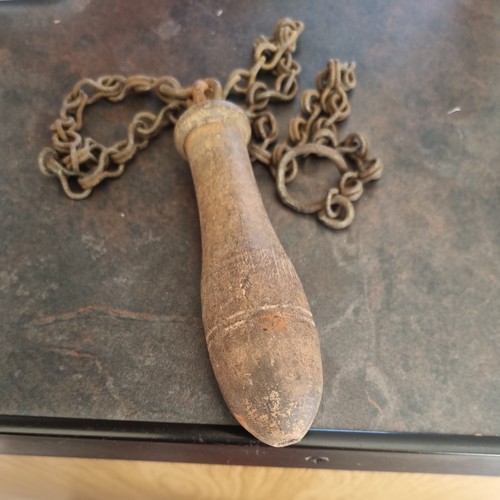 Antique vintage wooden light - vintage,