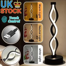 2X Table Lamp LED Dimmable Atmosphere Bedside Desk Night Light USB Rechargeable