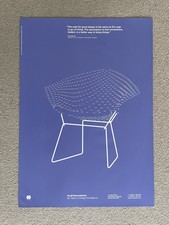 Knoll International Poster Advertising Design Marketing Size A1 Harry Bertoia