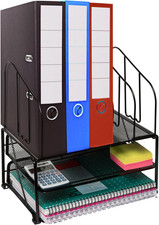 2 Tier Letter Tray Metal Mesh