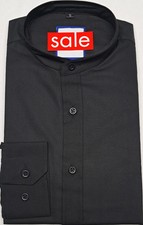 Black Collarless Grandad Long