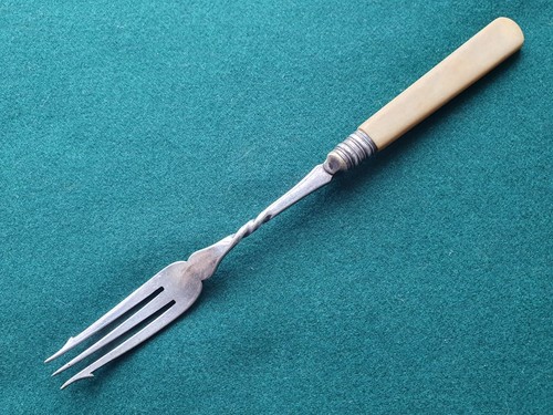 Antique bone handle - antique, silver