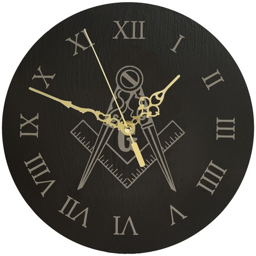 Genuine welsh slate wall clock - welsh,