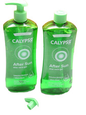 2x500ml Calypso After Sun Aloe Vera Gel Moisturiser Soothing Witch Hazel Sunburn