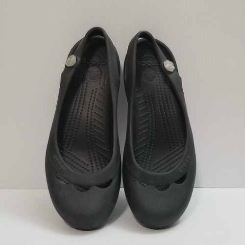 Crocs black ballet flats jayna - black,