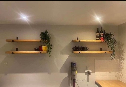 Rustic wall mounted floating - wall,
