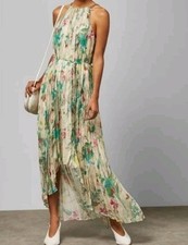 Ted Baker Maxi Dress Size 2 Uk (10 )Women's Skater Wedding Guest*