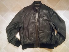 Woodland Real Leather Bomber Jacket Size 2XL/XXL