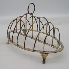 18th Century Old Sheffield Plate Wirework Toast Rack